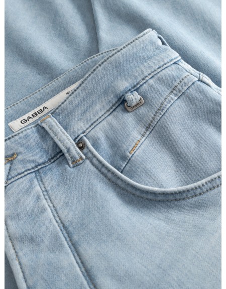 GABBA Jean παντελόνι ALEX DYNAMIC CROPPED Μπλε denim GABBA - 5