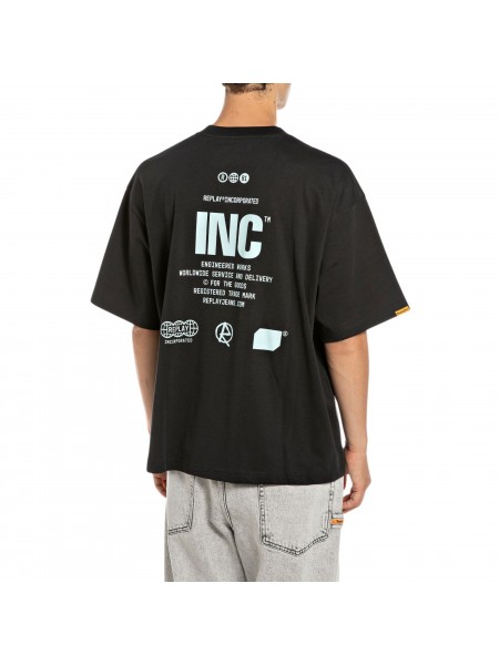 REPLAY INC T-shirt KU6045.000.D23846 Μαύρο REPLAY - 1