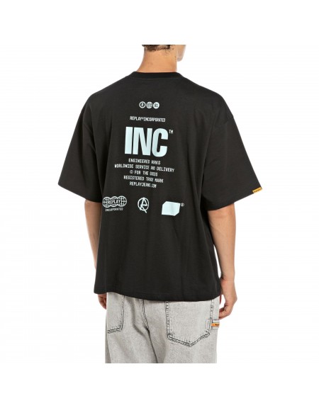 REPLAY INC T-shirt KU6045.000.D23846 Μαύρο REPLAY - 1