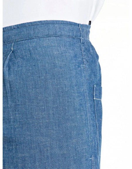 REPLAY Linen pants M9044.000.248 07A Blue REPLAY - 8