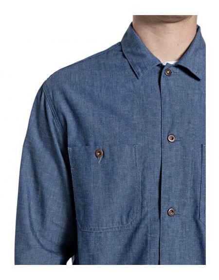 REPLAY Πουκάμισο - Jacket MV864E.000.248 07A Μπλε REPLAY - 2