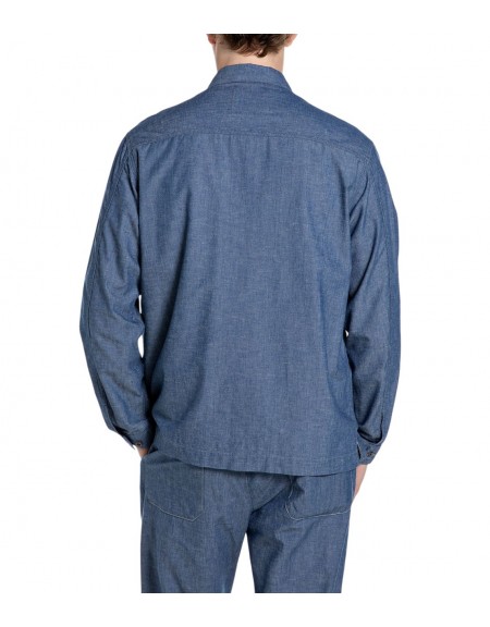 REPLAY Πουκάμισο - Jacket MV864E.000.248 07A Μπλε REPLAY - 6