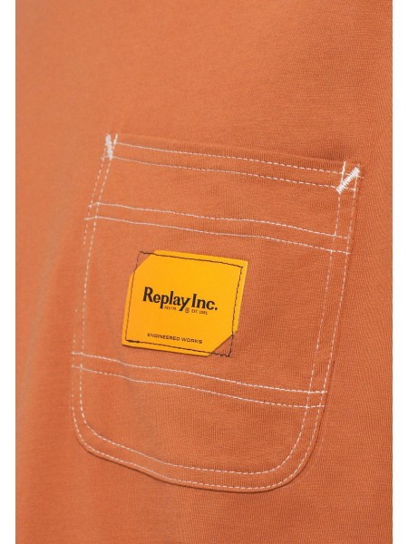 REPLAY INC T-shirt KU6053.000.D23608P Καφέ REPLAY - 6
