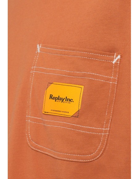 REPLAY INC T-shirt KU6053.000.D23608P Καφέ REPLAY - 6