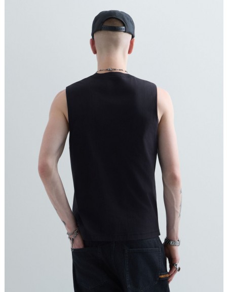 REPLAY INC T-shirt αμάνικο KU6040.000.D23608P Μαύρο REPLAY - 3
