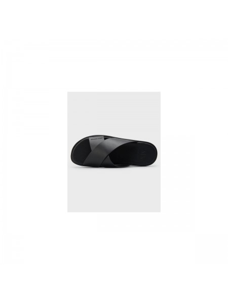 ARMANI EXCHANGE Leather sandal XM002619AF10848 Black Armani Exchange - 4