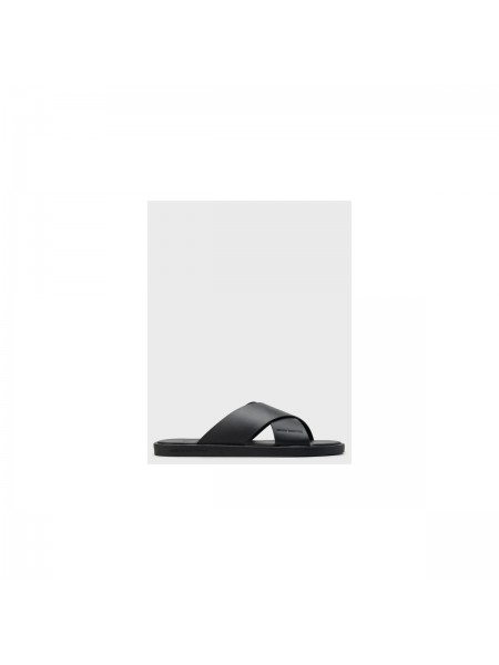 ARMANI EXCHANGE Leather sandal XM002619AF10848 Black Armani Exchange - 2