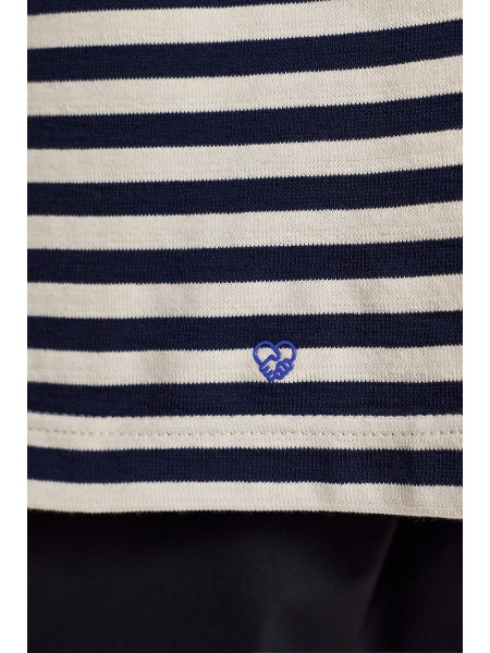 DIVERSE T-shirt sailor 26047-281-418 Beige - Blue  - 3