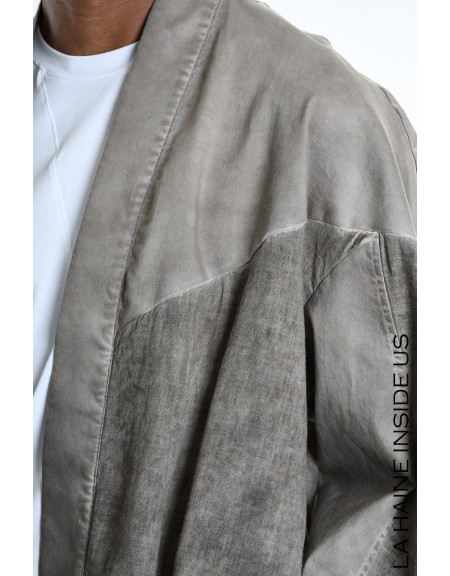 LA HAINE Ζακέτα 3B LM1272 Μπεζ - Καφέ LA HAINE - 6