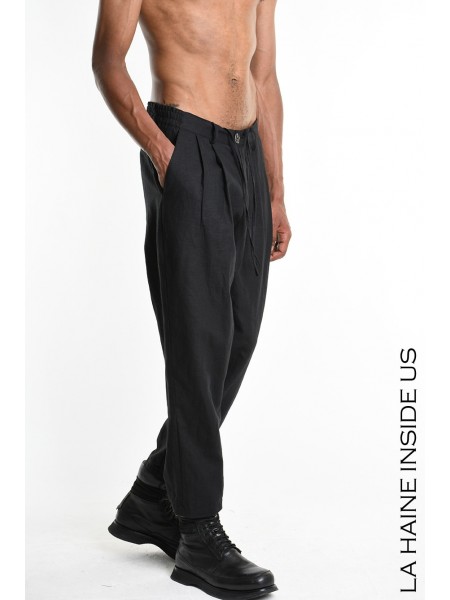 LA HAINE 3P Pants LM1260 Black LA HAINE - 3