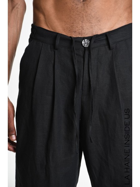 LA HAINE 3P Pants LM1260 Black LA HAINE - 4