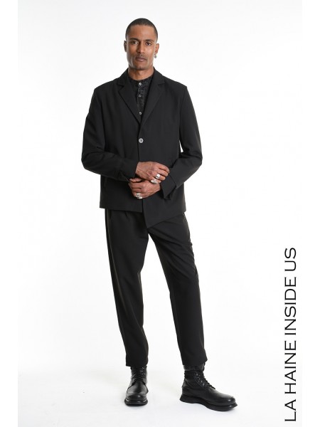 LA HAINE Single-button jacket 3R LM1232 Black LA HAINE - 9