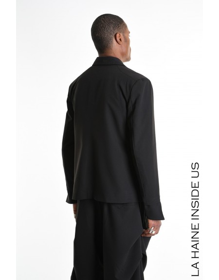 LA HAINE Single-button jacket 3R LM1232 Black LA HAINE - 2