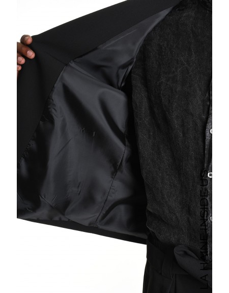 LA HAINE Single-button jacket 3R LM1232 Black LA HAINE - 8