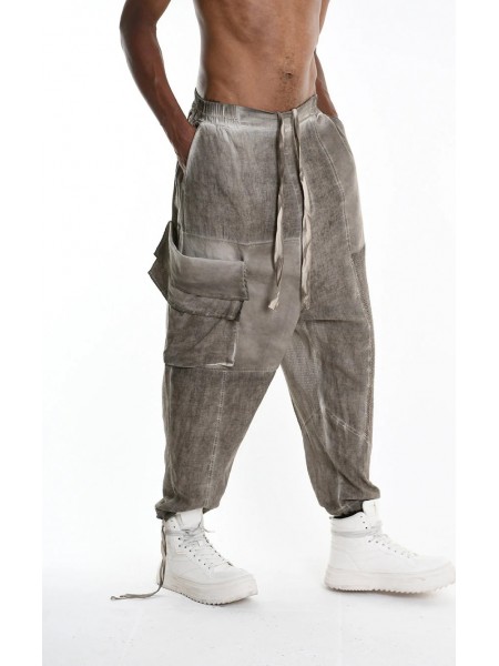 LA HAINE Pants 3B LM1270 Beige - Brown LA HAINE - 1