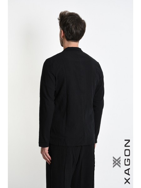 XAGON MAN Shirt - Jacket mao 2JX2704 Black XAGON MAN - 2