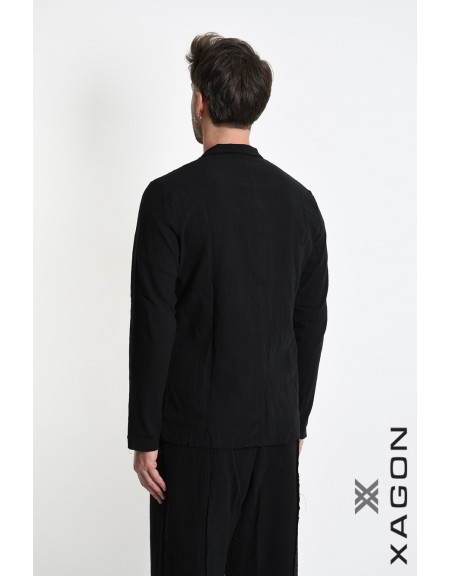 XAGON MAN Shirt - Jacket mao 2JX2704 Black XAGON MAN - 2