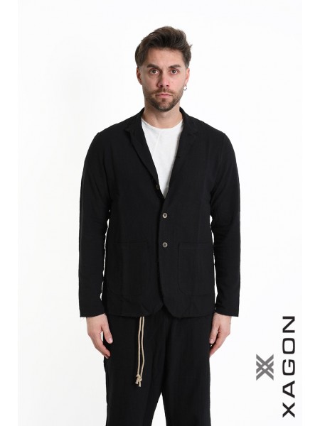 XAGON MAN Shirt - Jacket mao 2JX2704 Black XAGON MAN - 1