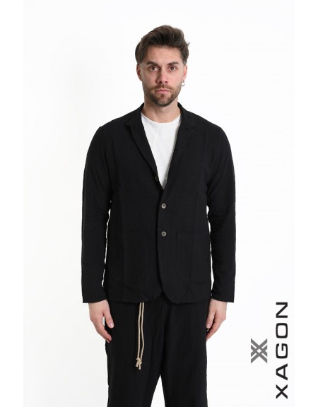 XAGON MAN Πουκάμισο - Jacket mao 2JX2704 Μαύρο XAGON MAN - 1