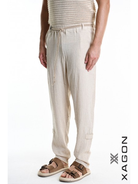 XAGON MAN Pants 2JX2713 Beige XAGON MAN - 6