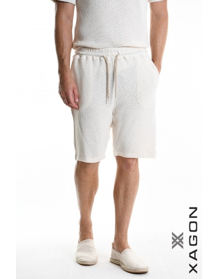 XAGON MAN Bermuda Shorts 2MD508B Ecru XAGON MAN - 8