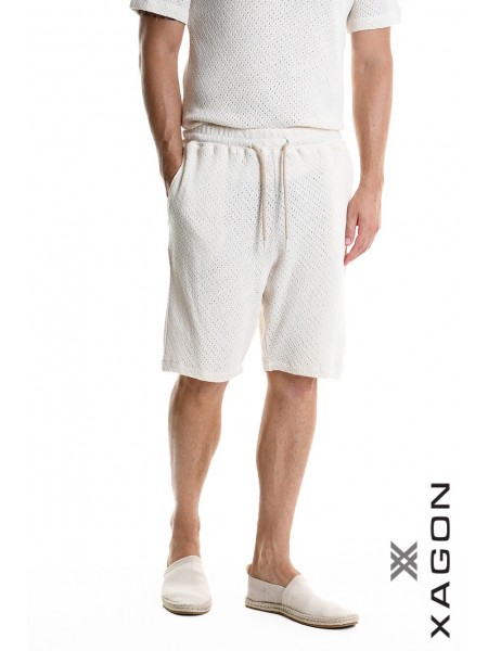 XAGON MAN Bermuda Shorts 2MD508B Ecru XAGON MAN - 3