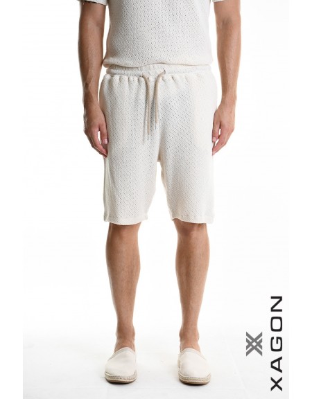 XAGON MAN Bermuda Shorts 2MD508B Ecru XAGON MAN - 1