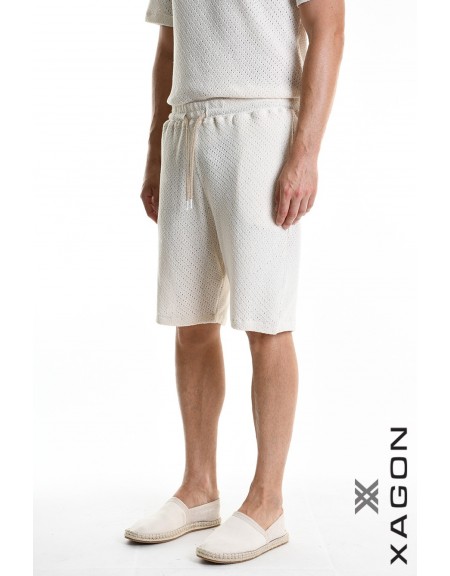 XAGON MAN Bermuda Shorts 2MD508B Ecru XAGON MAN - 4