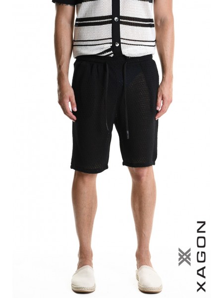 XAGON MAN Bermuda Shorts 2MD508B Black XAGON MAN - 1