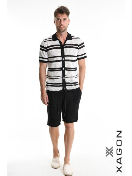 XAGON MAN Βερμούδα 2MD508B Μαύρο XAGON MAN - 4
