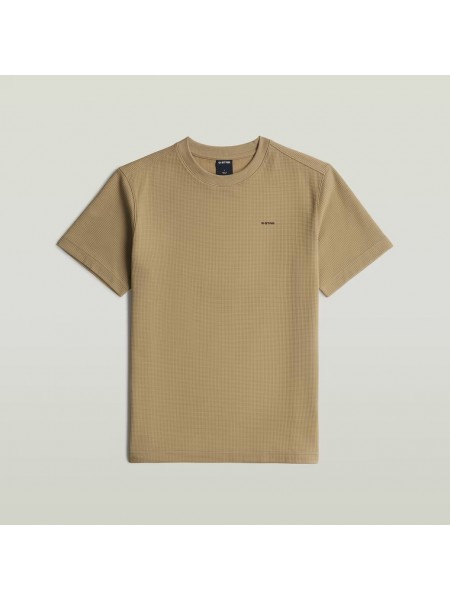 G-STAR RAW T-shirt D28609-E383-B444 TRUE REGULAR STRUCTURED R T Μπεζ - Καφέ G-STAR RAW - 5