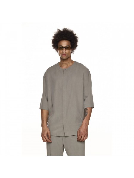 DIVERSE Mao shirt 26046-374-463 Gray DIVERSE - 1