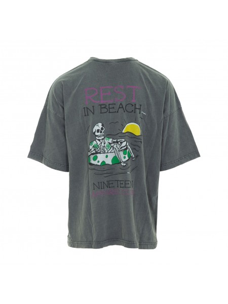 NINETEEN T-shirt K26-1083 Ανθρακί NINETEEN - 2