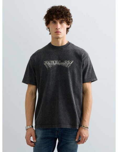 REPLAY T-shirt M12BF.003.7242.C072 Gray - Anthracite REPLAY - 1