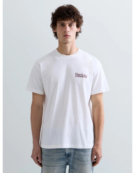 REPLAY T-shirt M12BE.006.00QMJ Off-white REPLAY - 1