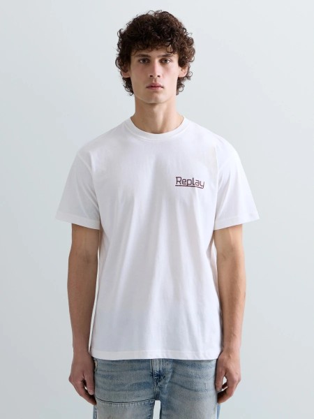 REPLAY T-shirt M12BE.006.00QMJ Off-white REPLAY - 10