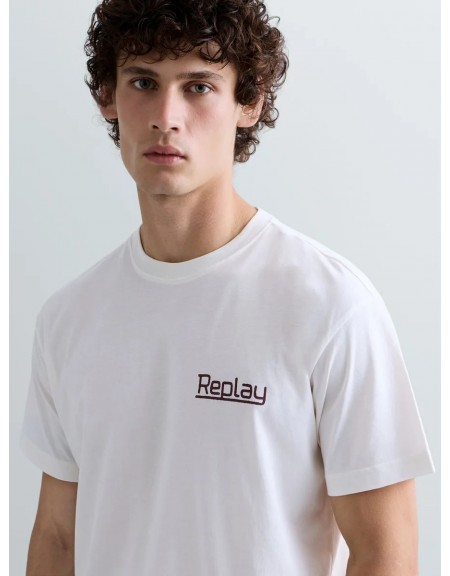 REPLAY T-shirt M12BE.006.00QMJ Off-white REPLAY - 8