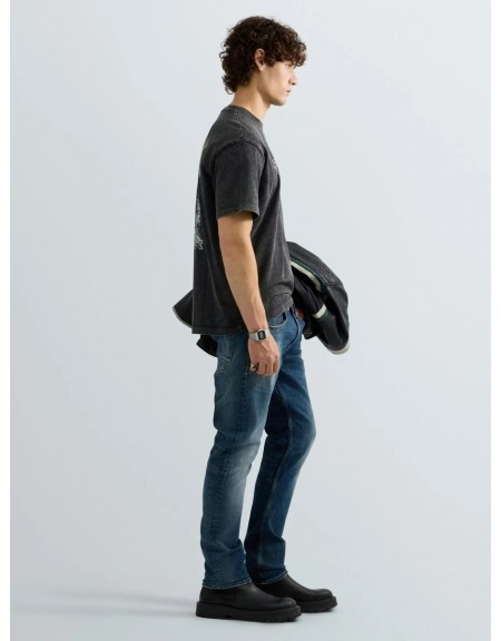 REPLAY T-shirt M12BF.001.7242KG C072 Grey - Anthracite REPLAY - 4