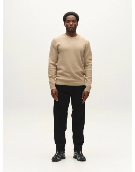 GABBA Μπλούζα πλεκτή ADRIEL O-NECK LUME LS Μπεζ GABBA - 1