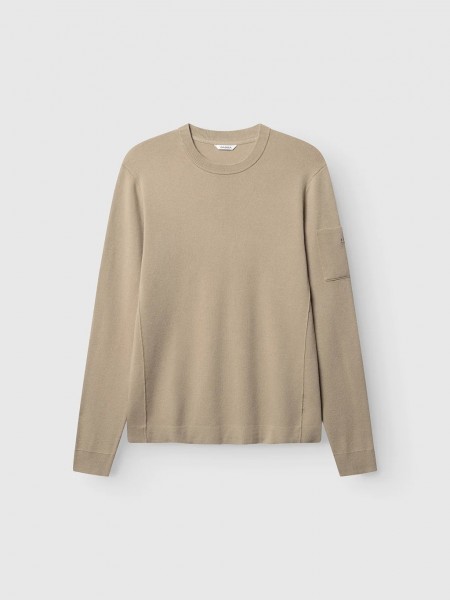 GABBA Knitted blouse ADRIEL O-NECK LUME LS Beige GABBA - 2
