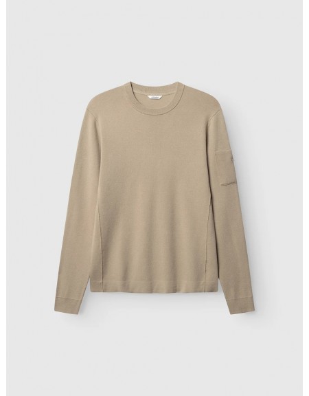 GABBA Μπλούζα πλεκτή ADRIEL O-NECK LUME LS Μπεζ GABBA - 2
