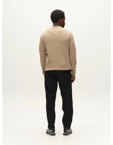 GABBA Μπλούζα πλεκτή ADRIEL O-NECK LUME LS Μπεζ GABBA - 3