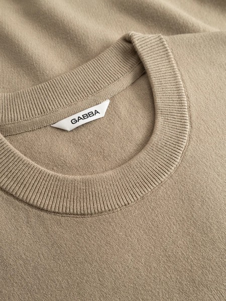 GABBA Knitted blouse ADRIEL O-NECK LUME LS Beige GABBA - 4
