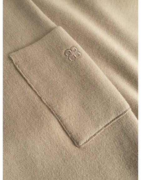 GABBA Μπλούζα πλεκτή ADRIEL O-NECK LUME LS Μπεζ GABBA - 5