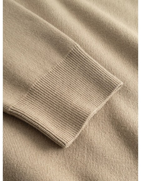 GABBA Μπλούζα πλεκτή ADRIEL O-NECK LUME LS Μπεζ GABBA - 6