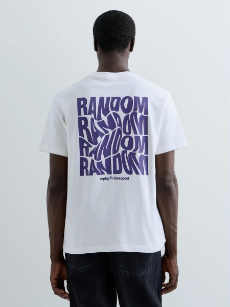REPLAY T-shirt M12BF.001.7242KW C011 White REPLAY - 2