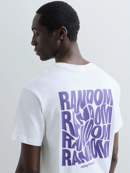 REPLAY T-shirt M12BF.001.7242KW C011 Λευκό REPLAY - 4