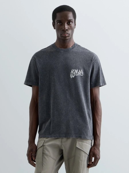 REPLAY T-shirt M12BF.000.7242KG C072 Grey - Anthracite REPLAY - 1