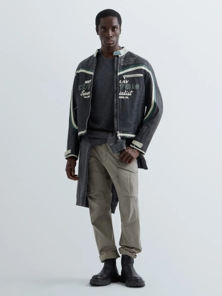 REPLAY T-shirt M12BF.000.7242KG C072 Grey - Anthracite REPLAY - 4