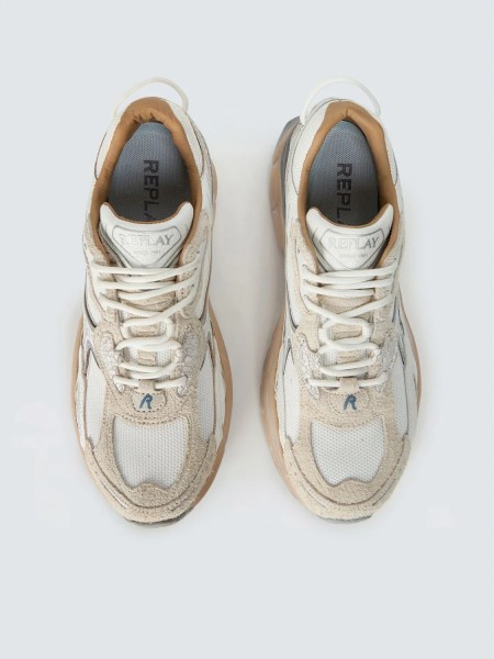 REPLAY Sneaker Παπούτσι GMSD5.003.C0200T Λευκό - Γκρι REPLAY - 6